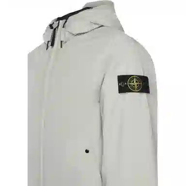Stone Island Hooded Zip Logo Jacket