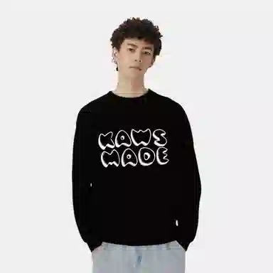 HUMAN MADE x KAWS Crewneck Sweatshirt Black