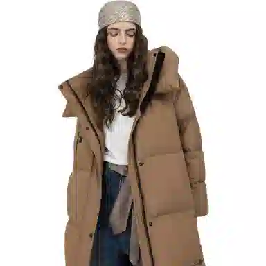 鸭鸭 长款保暖极寒加厚羽绒服 男女同款