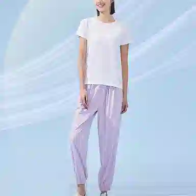 乔丹 纯色收口防晒运动裤 女款