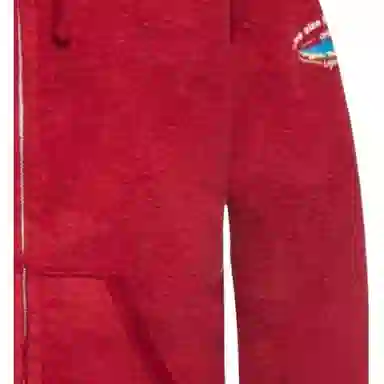 Vetements Logo Print Zip Hoodie Red