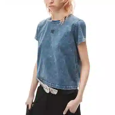 Alexander Wang FW24 Acid Wash Black Ice Tee