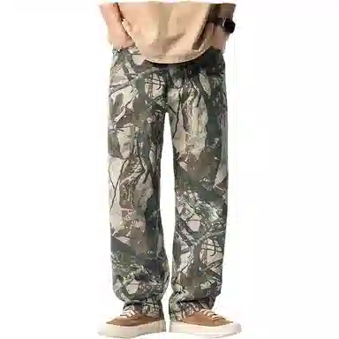 赞仕 美式潮牌水洗复古街头潮流直筒长裤休闲裤 男款