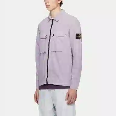 Stone Island FW23 Organic Cotton Shirt Lavender