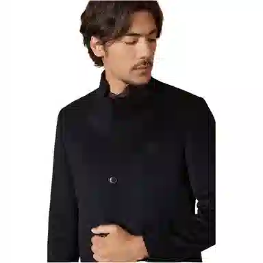 SEVEN High-End Wool Coat Black