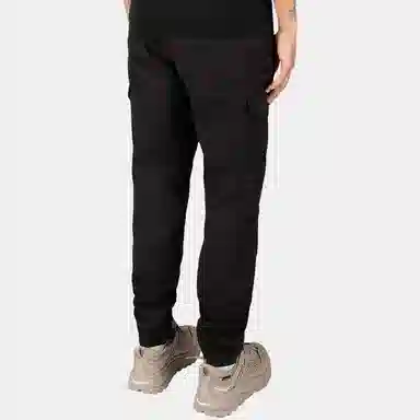 Stone Island Satin Tapered Cargo Pants Black