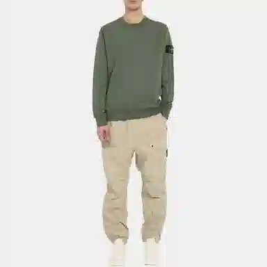 Stone Island SS24 Crewneck Sweatshirt Moss Green