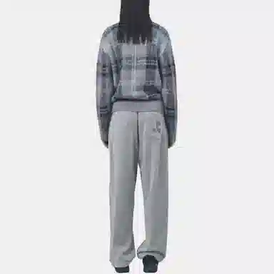 RestRecreation FW25 CHECK PATTERN HAIRY SWEATER V