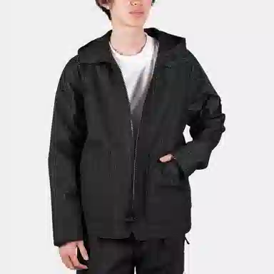 Stone Island White Label Reflective Hooded Jacket Black