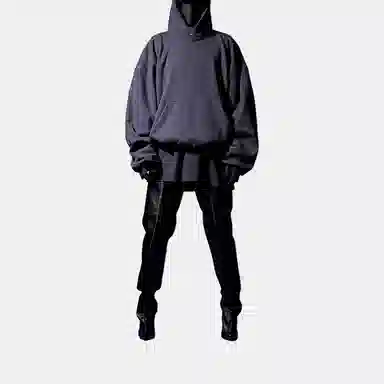 YEEZY x Gap x Balenciaga Logo Hoodie Black
