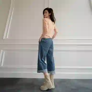 美洋 纯色休闲针织衫 女款