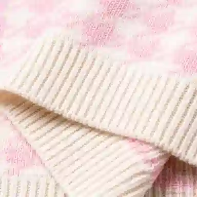 Miu Miu FW22 Houndstooth Skirt Pink