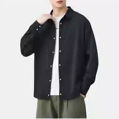 金盾 纯色休闲潮流长袖衬衫 男款