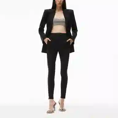 Alexander Wang SS22 Black Nylon Track Pants