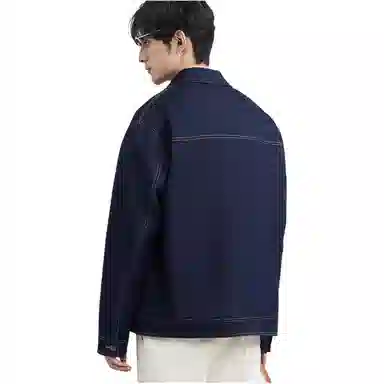 独驰 百搭休闲单排扣牛仔外套 男款