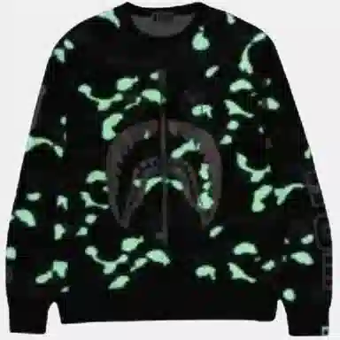 A BATHING APE City Camo Shark Crewneck
