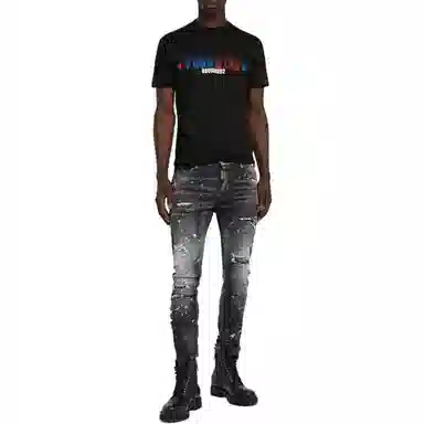 DSQUARED2 SS24 Distressed Jeans Black