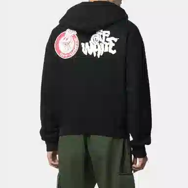 OFF-WHITE SS21 Red Tongue Out Hoodie