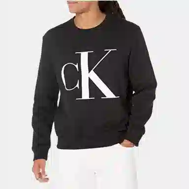 Calvin Klein Logo Crewneck Sweatshirt Black