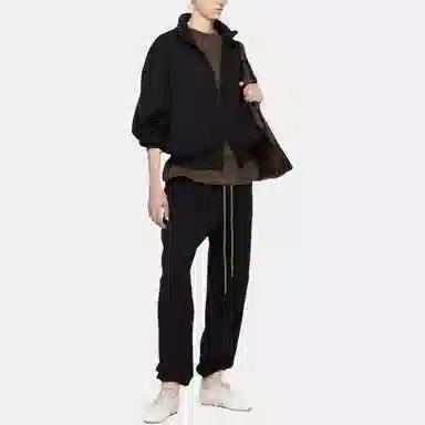 Fear of God Essentials Zip Up Jacket Black