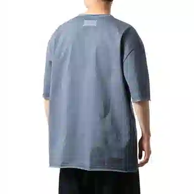 Maison Margiela SS22 Logo T-Shirt Blue