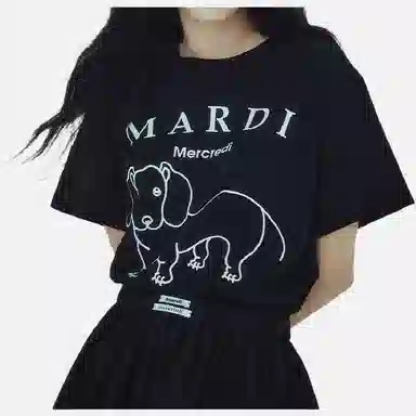 MARDI MERCREDI SS25 TSHIRT DDANJI CH.06_BLACK WHITE T