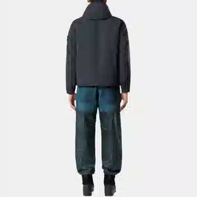 Stone Island Hooded Zip Cotton Jacket