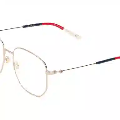 Gucci Transparent Gold Frame Optical Glasses