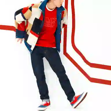 Levis Red Pioneer Series Crewneck Sweatshirt