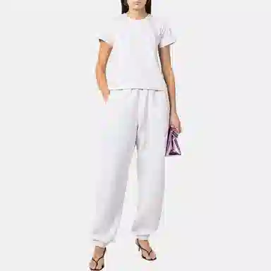 alexander wang SS22 Logo Joggers Gray