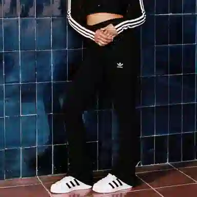 adidas originals Essentials Rib Flared Pants Logo