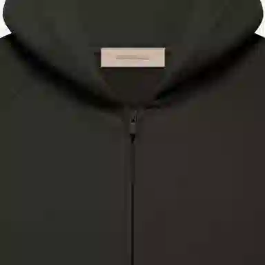 Fear of God Essentials FW22 Kids Fullzip Hoodie Off Black