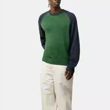 Stussy SS25 Colorblocked Raglan Knit Crew