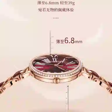 EBOHR Quartz White Dial Woman's Watch