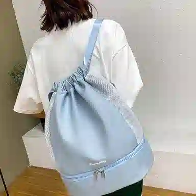 泰克森 干湿分离鞋仓健身背包 牛津布 抽绳束口袋双肩包大容量行李包 男女同款 大号 多色