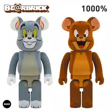 BE@RBRICK Jerry Tom Flocked Version