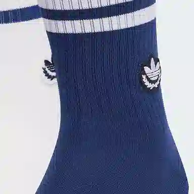 adidas Originals Trefoil Embroidered Mid Socks 2-Pack
