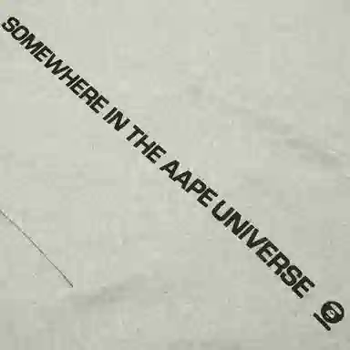 Aape FW24 Crewneck Long Sleeve Tee White