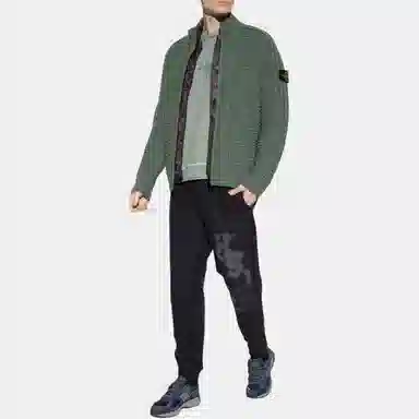 Stone Island Logo Crewneck Sweatshirt Green