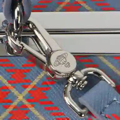 Vivienne Westwood Orb Leather Shoulder Bag Blue