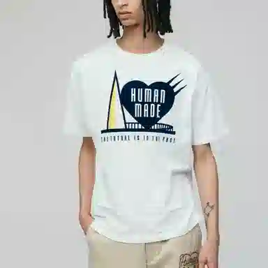 HUMAN MADE SS25 Heart Flocked Tee