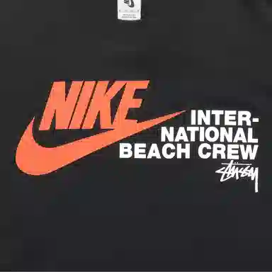 Stussy x Nike Logo T-Shirt Black