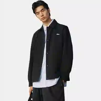 PEACEBIRD MEN Textured Collar Jacket