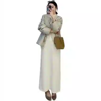 美洋 缎面肌理长袖棉服 女款