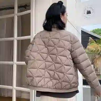 鸭鸭 通勤简约宽松羽绒服 女款