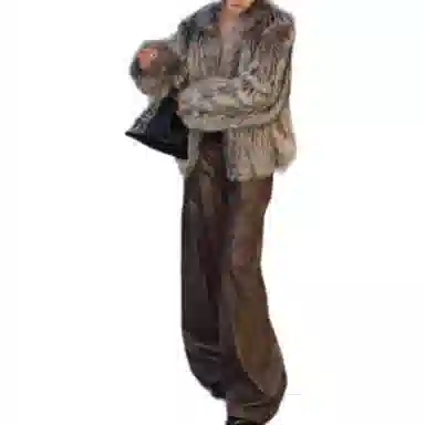 Coco Limited Long Sleeve Fur Silver Fox