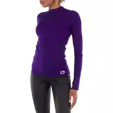 Burberry Wool Blend Sweater Purple