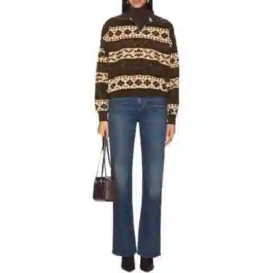Ralph Lauren Printed Long Sleeve Sweatshirt Brown