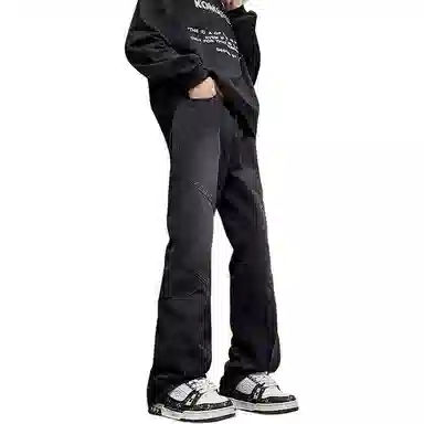 MGXEK Vibe Patchwork Flared Jeans