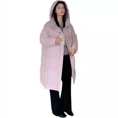 鸭鸭 保暖百搭时尚韩版中长款休闲长袖羽绒服 女款